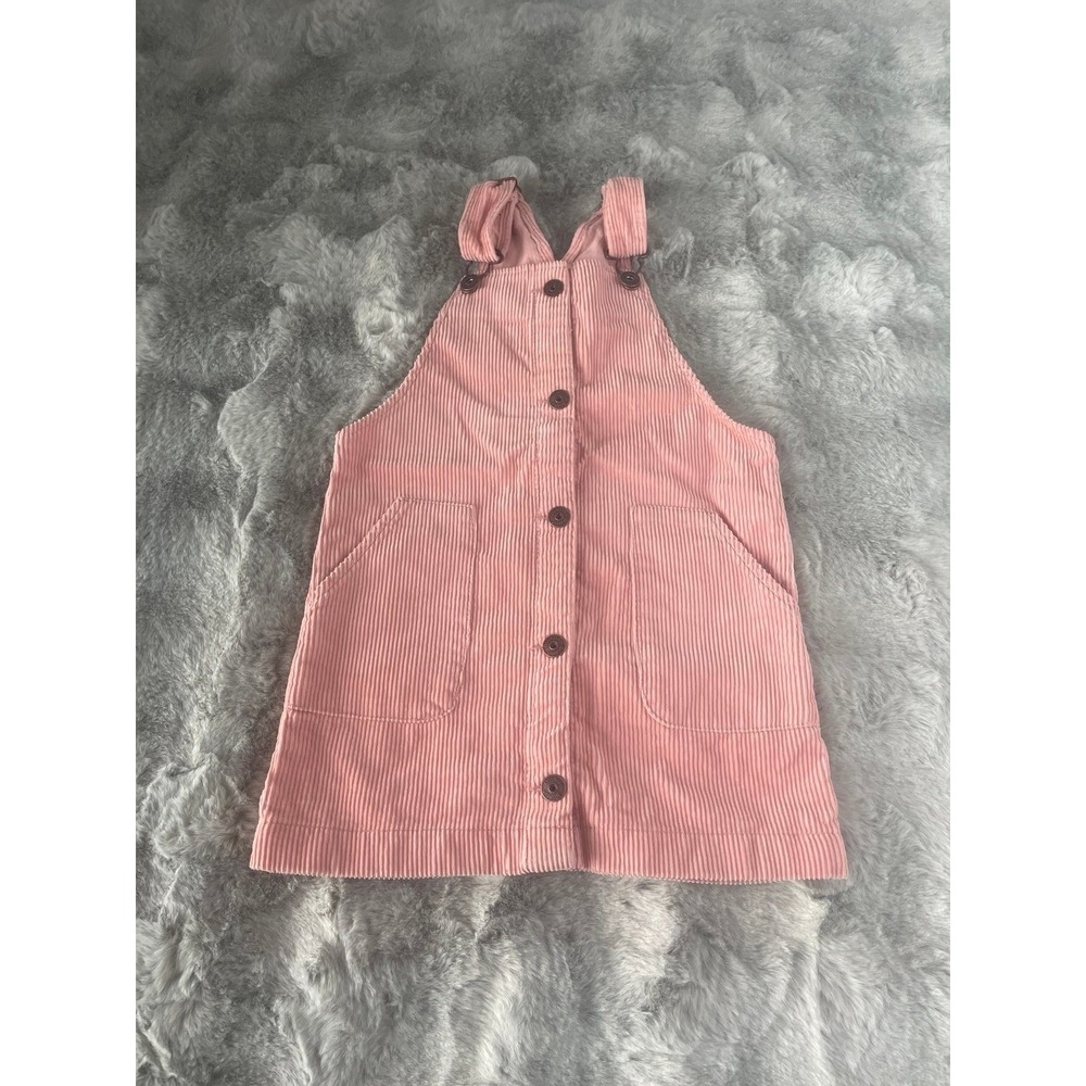 OshKosh Bgosh Toddler Girls Pink Corduroy Button Front Jumper Dress- 5T-0685